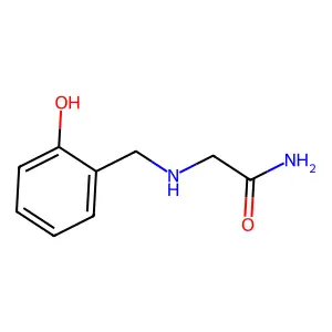 2-(((2-Hydroxyphenyl)methyl)amino)acetamide structure