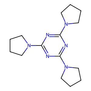 2,4,6-Tris(pyrrolidin-1-yl)-1,3,5-triazine structure