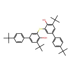 (1,1'-Biphenyl)-4-ol, 3,3''-thiobis(4',5-bis(1,1-dimethylethyl)- structure