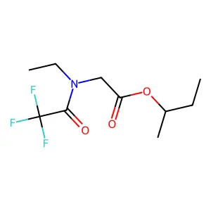 Glycine, N-ethyl-N-(trifluoroacetyl)-, 1-methylpropyl ester structure