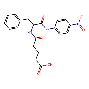 Glutaryl-L-phenylalanine p-nitroanilide structure