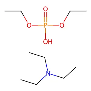 Phosphoric acid, diethyl ester, compd. with N,N-diethylethanamine (1:1) structure