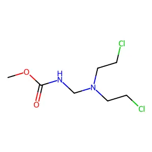 Carbamic acid, N-bis(2-chloroethyl)aminomethyl-, methyl ester structure