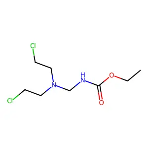Carbamic acid, N-bis(2-chloroethyl)aminomethyl-, ethyl ester structure