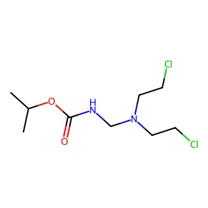 Carbamic acid, N-bis(2-chloroethyl)aminomethyl-, isopropyl ester structure