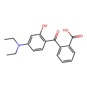 2-[4-(Diethylamino)-2-hydroxybenzoyl]benzoic acid structure