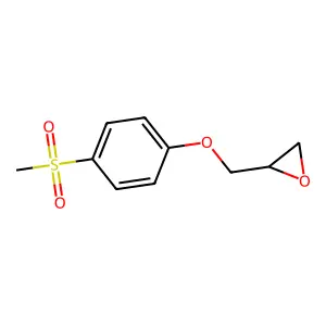 ((p-(Methylsulphonyl)phenoxy)methyl)oxirane structure