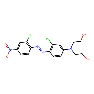 Ethanol, 2,2'-[[3-chloro-4-[2-(2-chloro-4-nitrophenyl)diazenyl]phenyl]imino]bis- structure