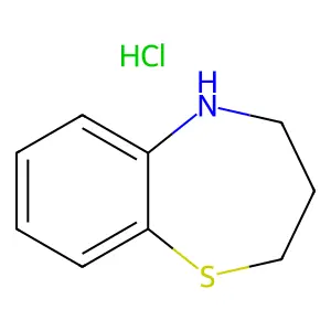 1,5-Benzothiazepine, 2,3,4,5-tetrahydro-, hydrochloride structure