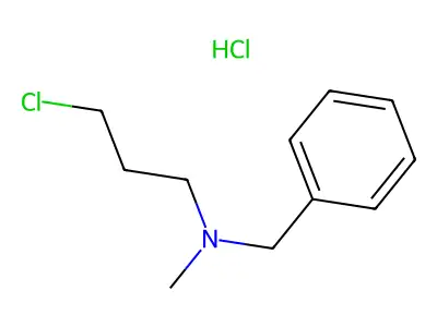 Benzylamine, N-(3-chloropropyl)-N-methyl-, hydrochloride structure
