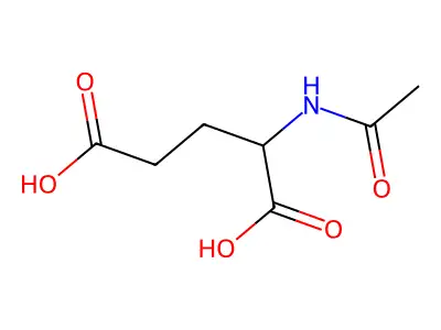 N-acetylglutamic acid structure