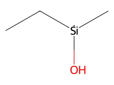 Ethyl-hydroxy-methylsilane structure