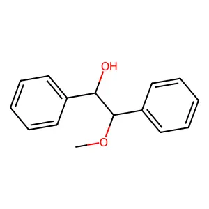 beta-Methoxy-alpha-phenylphenethyl alcohol structure