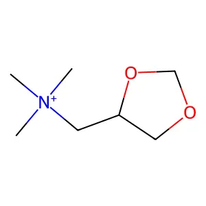 N,N,N-Trimethyl-1,3-dioxolane-4-methanaminium structure