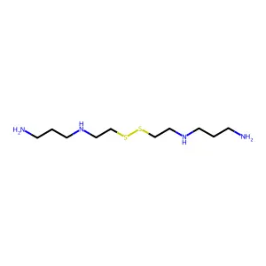 Bis(2-(3-aminopropylamino)ethyl)disulfide structure