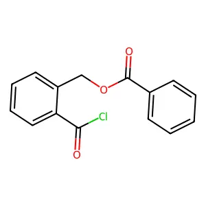 2-((Benzoyloxy)methyl)benzoyl chloride structure