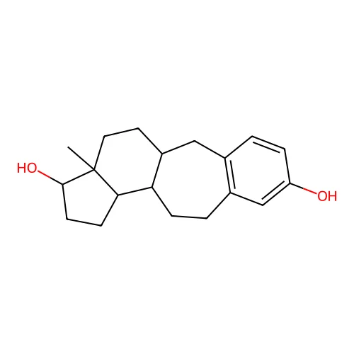 9,19-Cyclo-9,10-secoandrosta-1(10),2,4-triene-3,17-diol structure