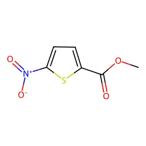 2-Thiophenecarboxylic acid, 5-nitro-, methyl ester structure