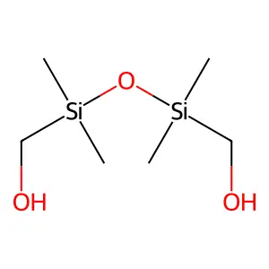 Methanol, 1,1'-(1,1,3,3-tetramethyl-1,3-disiloxanediyl)bis- structure