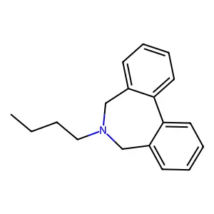 6-Butyl-6,7-dihydro-5H-dibenzo(c,e)azepine structure