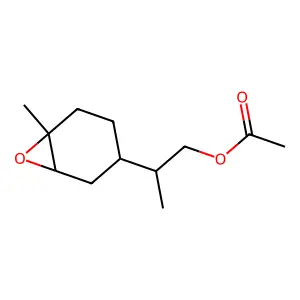 beta,6-Dimethyl-7-oxabicyclo(4.1.0)heptane-3-ethyl acetate structure