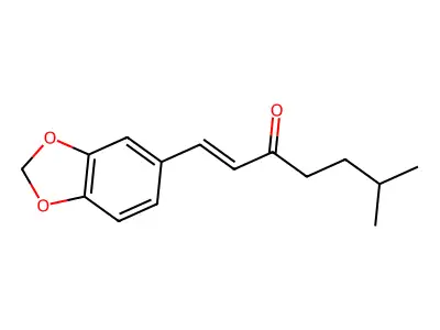6-Methyl-1-(3,4-methylenedioxyphenyl)-1-hepten-3-one structure