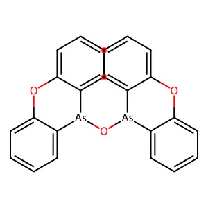 10,10'-Oxybisphenoxarsine structure