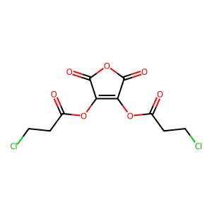 Maleic anhydride, dihydroxy-, bis(3-chloropropionate) structure