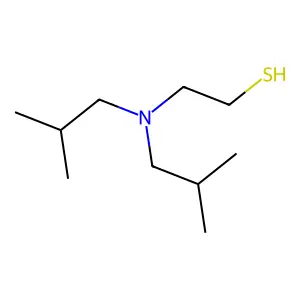 Ethanethiol, 2-(diisobutylamino)- structure