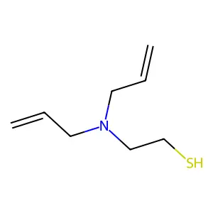 Ethanethiol, 2-(diallylamino)- structure