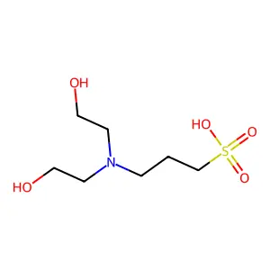 3-[Bis(2-hydroxyethyl)amino]propanesulphonic acid structure
