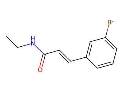3-Bromo-N-ethylcinnamamide structure
