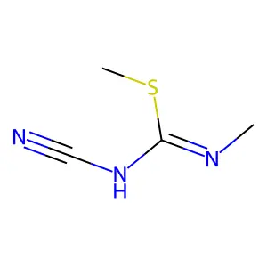 1-Cyano-2,3-dimethylisothiourea structure