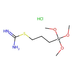 Carbamimidothioic acid, 3-(trimethoxysilyl)propyl ester, monohydrochloride structure