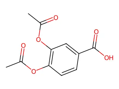 3,4-Bis(acetyloxy)benzoate structure