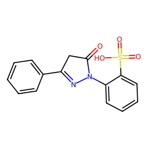 2-(4,5-Dihydro-5-oxo-3-phenyl-1H-pyrazol-1-yl)benzenesulphonic acid structure