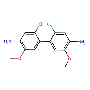 2,2'-Dichloro-5,5'-dimethoxybenzidine structure