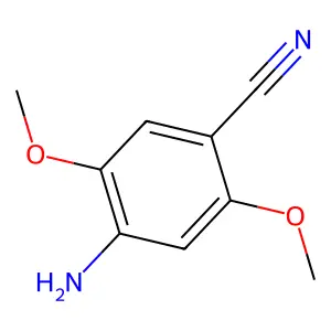 Benzonitrile, 4-amino-2,5-dimethoxy- structure