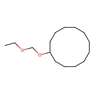 Formaldehyde cyclododecyl ethyl acetal structure