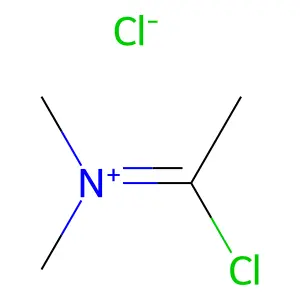 Methanaminium, N-(1-chloroethylidene)-N-methyl-, chloride (1:1) structure