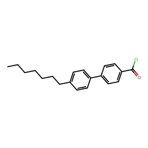[1,1'-Biphenyl]-4-carbonyl chloride, 4'-heptyl- structure