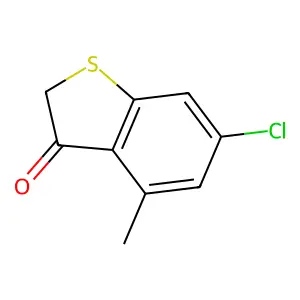 6-Chloro-4-methylbenzo(b)thiophen-3(2H)-one structure