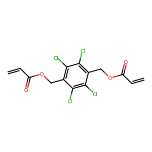 (Tetrachloro-1,4-phenylene)bismethylene diacrylate structure