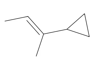 (1-Methyl-1-propenyl)cyclopropane structure