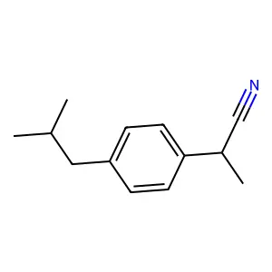 2-(4-Isobutylphenyl)propiononitrile structure