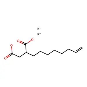 Butanedioic acid, 2-(octen-1-yl)-, potassium salt (1:2) structure