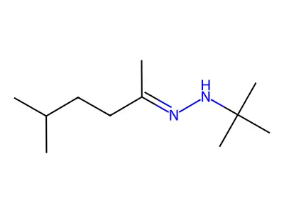 2-methyl-N-(5-methylhexan-2-ylideneamino)propan-2-amine structure