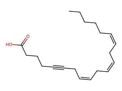 Icosa-8,11,14-trien-5-ynoic acid structure