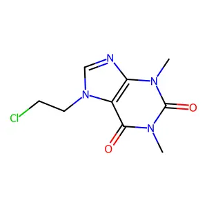 7-(2-Chloroethyl)theophylline structure