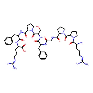 Bradykinin (Human, Bovine, Rat, Mouse) structure